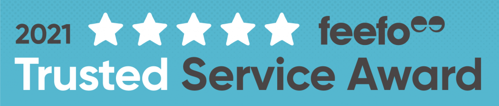 Feefo trusted service award logo